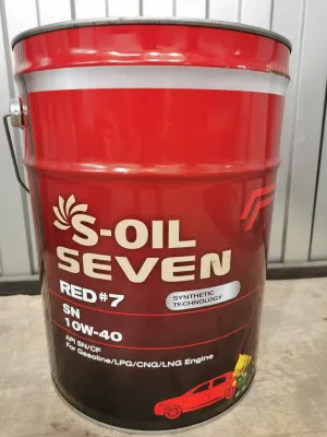 Масло дизельное S-oil DRAGON RED #7 10W-40 20л