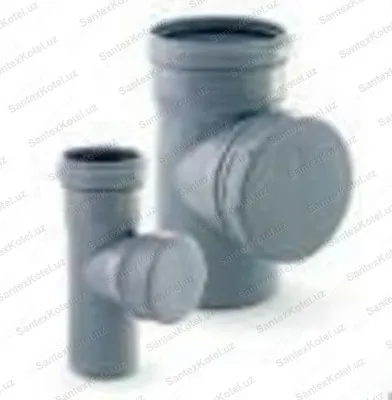 Qopqoq D 110 mm ichki kanalizatsiya (25) VALFEX qutisi bilan tekshirish