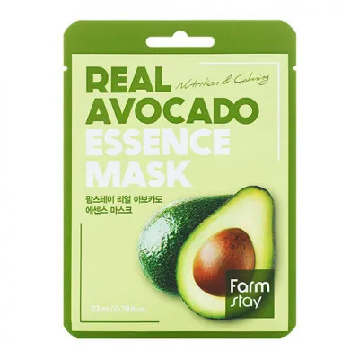 Тканевая маска для лица с экстрактом авокадо Farm Stay Real Avocado Essence Mask