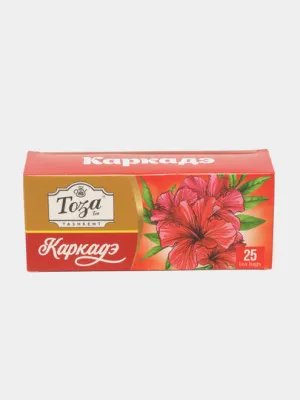 Чёрный чай Тоза Каркаде, 1.5 г, 25 пакетиков 