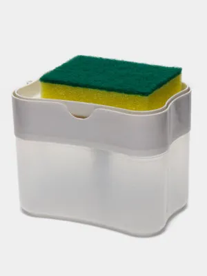 Дозатор для жидкого мыла и моющего средства, подставка для губки