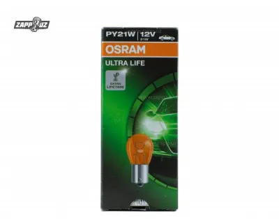 Лампа автомобильная Osram Ultra Life PY21W 7507