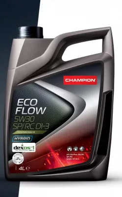 Синтетическое моторное масло CHAMPION ECO FLOW 5W30 SP/RC D1-3 4L