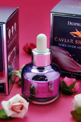 Сыворотка с экстрактом икры для сияния кожи caviar shining turn over ampoule 30г 5574 Deoprose (Корея)