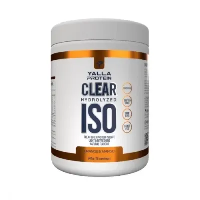 Протеин Yalla Protein, Clear Hydrolyzed ISO (Orange & Mango) 500g, 20 servings