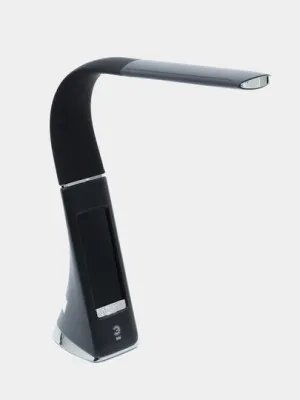Настольный светильник ЭРА NLED-461-7W-BK, 4000К, электронный дисплей, черный