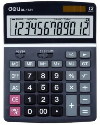 Калькулятор 12 разрядов 1631 Deli