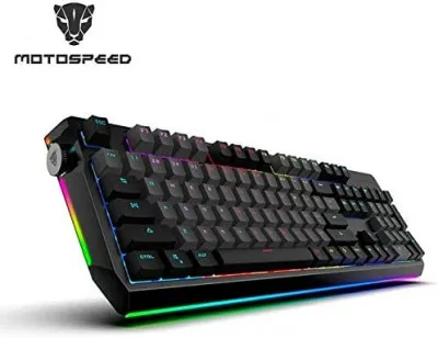 Игровая клавиатура Motospeed CK80 RGB Gaming combo серый цвет