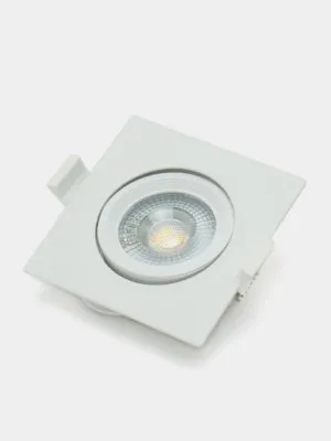 Светильник KL LED 21A-5 3K WH, квадр.поворотн.LED SMD, 5W, 3000K, белый ЭРА