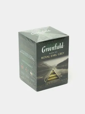 Черный чай Greenfield Royal Earl Grey, 2 г, 20 пирамидок