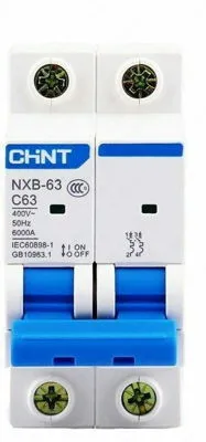 Chint, NEXT NXB-63 6kA 2P x-ka C 3A o'chirgichlar