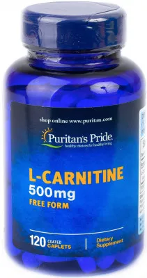 Карнитин Puritan's Pride L-Carnitine 500 mg (120 таблеток)