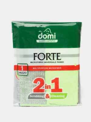 Салфетка Domi Forte микрофибра универсальная, 1 шт