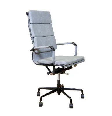 Кресло для персонала DELUXE (OT-8002H-BK) серый