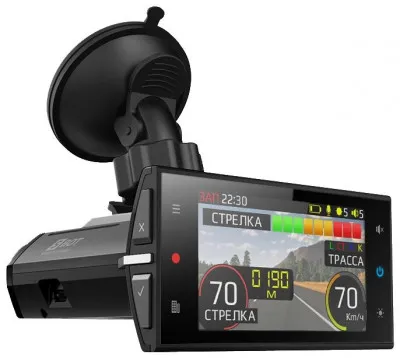 Видеорегистратор с радар-детектором SilverStone F1 Hybrid Uno S, GPS