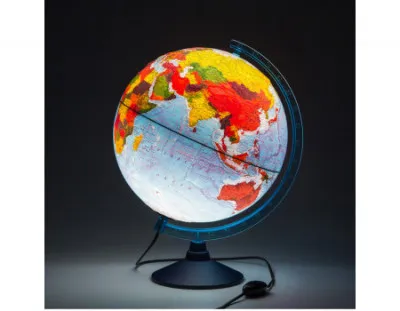 Globus siyosiy Globen, 32 sm, dumaloq stendda yoritilgan