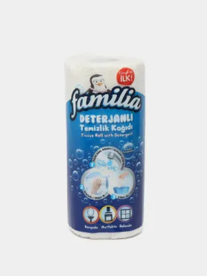 Бумажные полотенца Famalia Deterjan 3 слоя, 1 шт