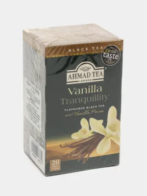 Черный чай Ahmad Vanilla Tranquillity, 20 пакетиков