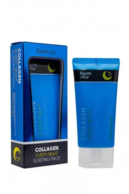 Ночная маска с коллагеном collagen every night sleeping pack 5515 FarmStay (Корея)