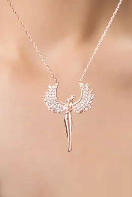 Серебряное ожерелье, модель: любовь pp2398 Larin Silver