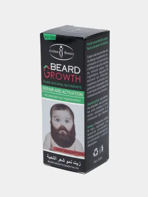 Масло для роста бороды и усов Beard Growth