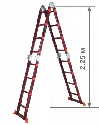 Универсальная лестница трансформер алюминиевая модель ML 104