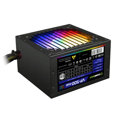 Quvvat manbai GameMax VP-500-RGB 500W 80-PLUS