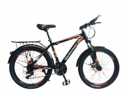 Велосипед горный Skillmax 24" SK-016 (BLACK-ORANGE) + велонабор в подарок 