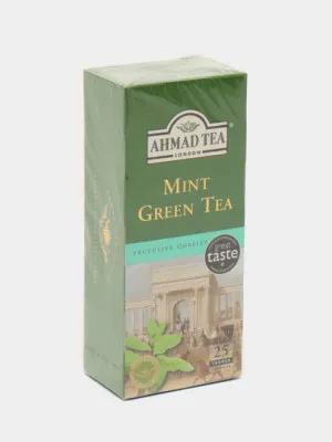 Зеленый чай Ahmad Tea Mint, 2 г, 25 шт
