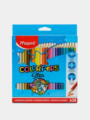 Цветные карандаши Maped Color'Peps, 24 цвета