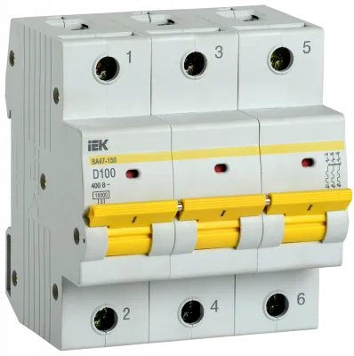 Автоматические выключатели серии ВА 47-100 ,47-150 3P IEK