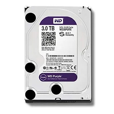 WD - Purple - WD30PURX-78 video kuzatuvi uchun HDD