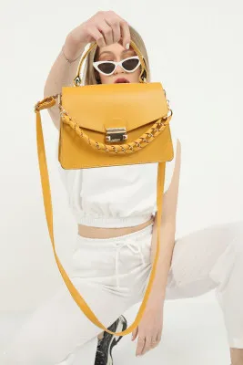 Женская сумка с цепочкой SHK Bag 1080HBMYZ Желтый
