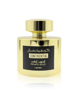 Парфюмерная вода Confidential Private Gold Lattafa Perfumes, для мужчин и женщин, 100 мл