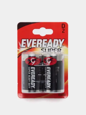 Батарейки Everead Super Heavy Duty D, 2 шт