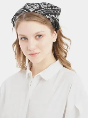 Бандана - косынка для волос на резинке, платок, повязка на голову