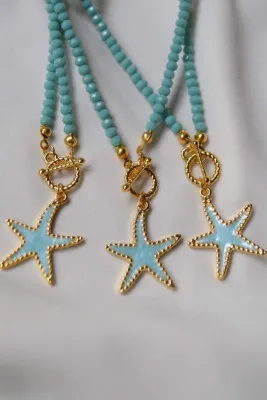 Ожерелье, модель: голубая звезда ti057 Mori