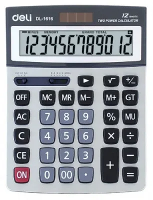 Калькулятор 12 разрядов 1616 Deli