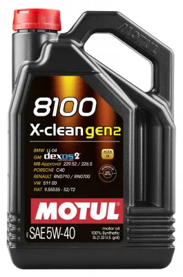Масло MOTUL 8100 X-CLEAN GEN2 5W-40