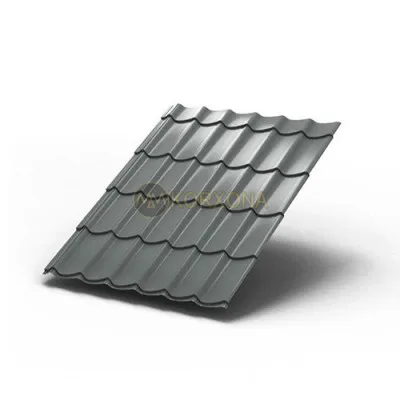 Metall plitka Lamonterra-0,45 ral7005 polyester
