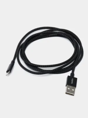 Кабель Belkin Mixit Metallic Lightning - USB-A, 2.4A, 1.2m, black