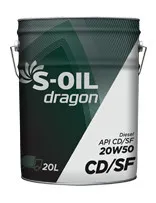 Масло дизельное S-oil DRAGON CD/SF 20W-50 4л