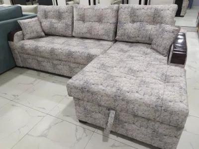 Угловой диван с выдвижным механизмом модель 7