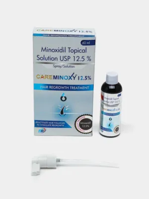 Minoxidil Careminoxy 12.5% soqol o'sishi vositasi
