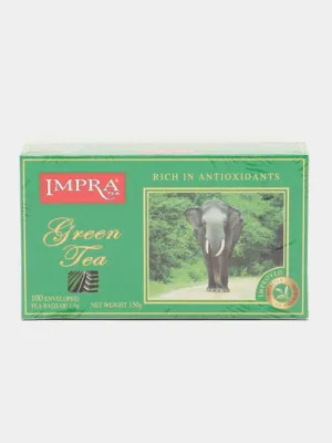 Чай зелёный IMPRA, 1.5 г, 100 пакетиков