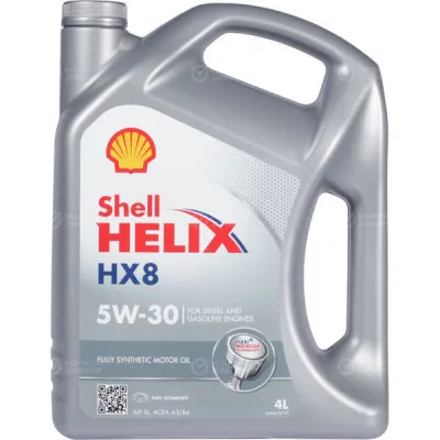 Масло синтетическое SHELL HELIX HX8  5W-30  4л