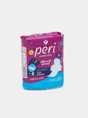 Ночные прокладки Peri ultra soft aroma night 8 штук