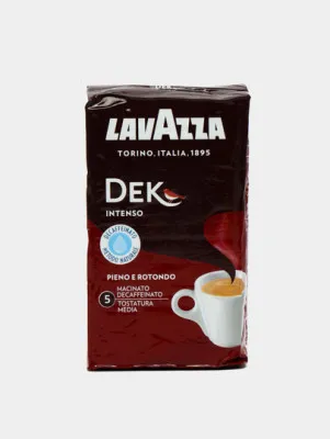 Кофе молотый Lavazza Dek Gusto Intenso, 250 гр