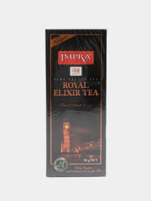 Чёрный чай IMPRA Royal Elixir Knight, 2 г, 25 шт