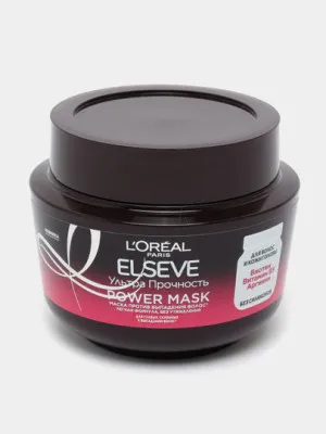 Маска для волос L'Oreal Paris "Power Mask" против выпадения волос "Elseve, Ультра Прочность"